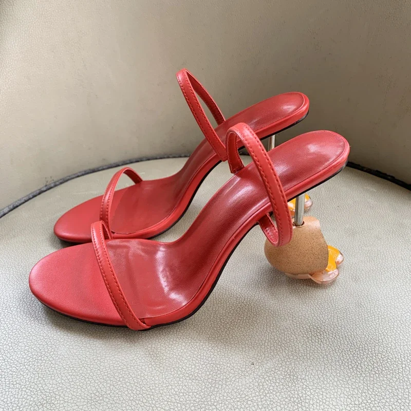 Sandal Strappy Heeled - Zomersandalen met bandjes Open teen Hoge
