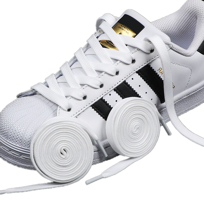 Adidas Shoes Superstar - 1 paar zwart witte veters plat