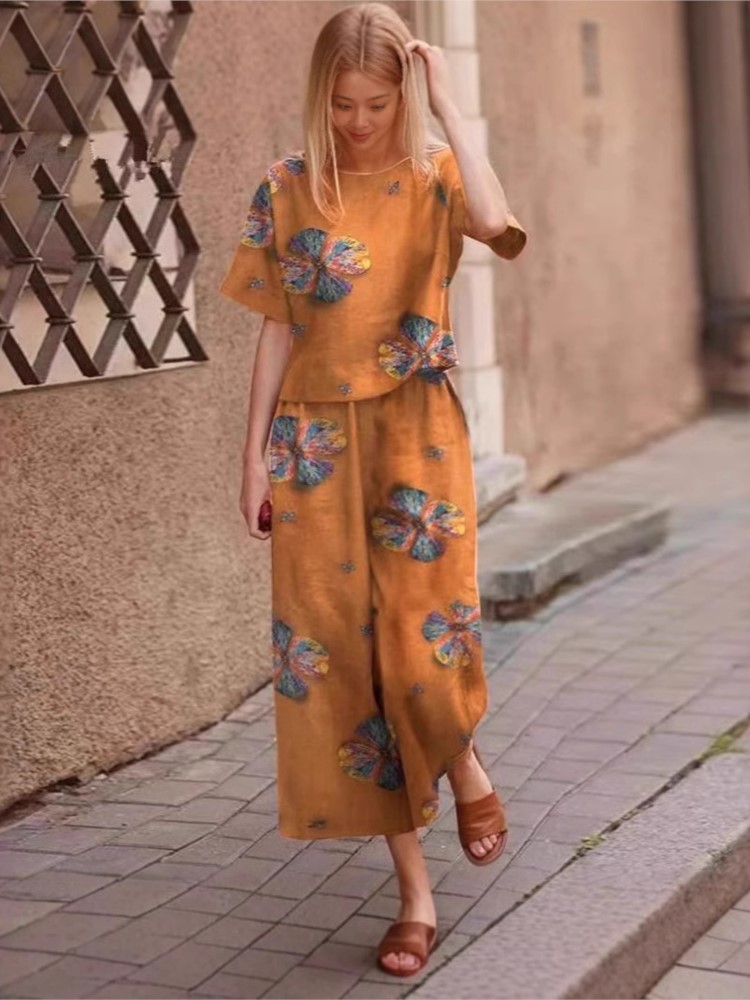 Linen Pant Wide - 2025 Lente Zomer Nieuwe Plus Size