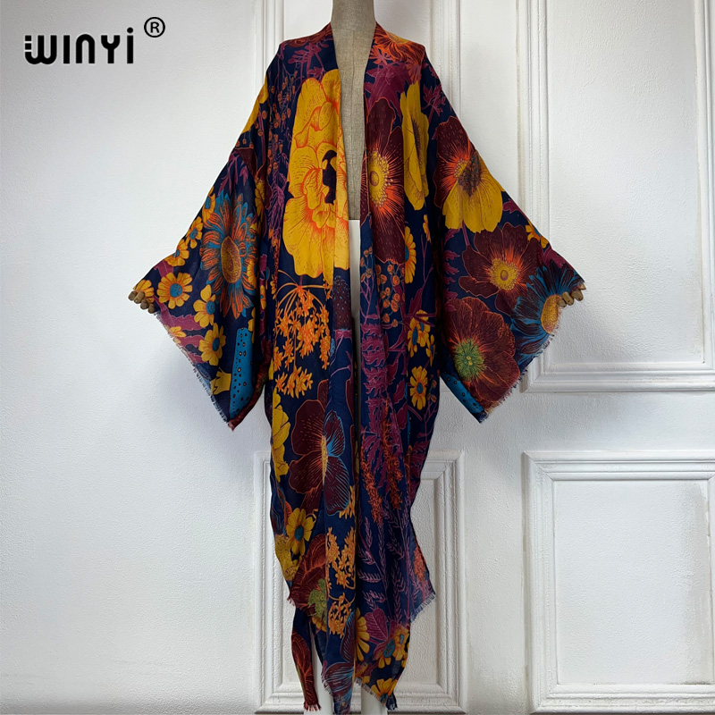 Cover Up Kaftan - WINYI Afrika Mode Zomer Kimono Maxi