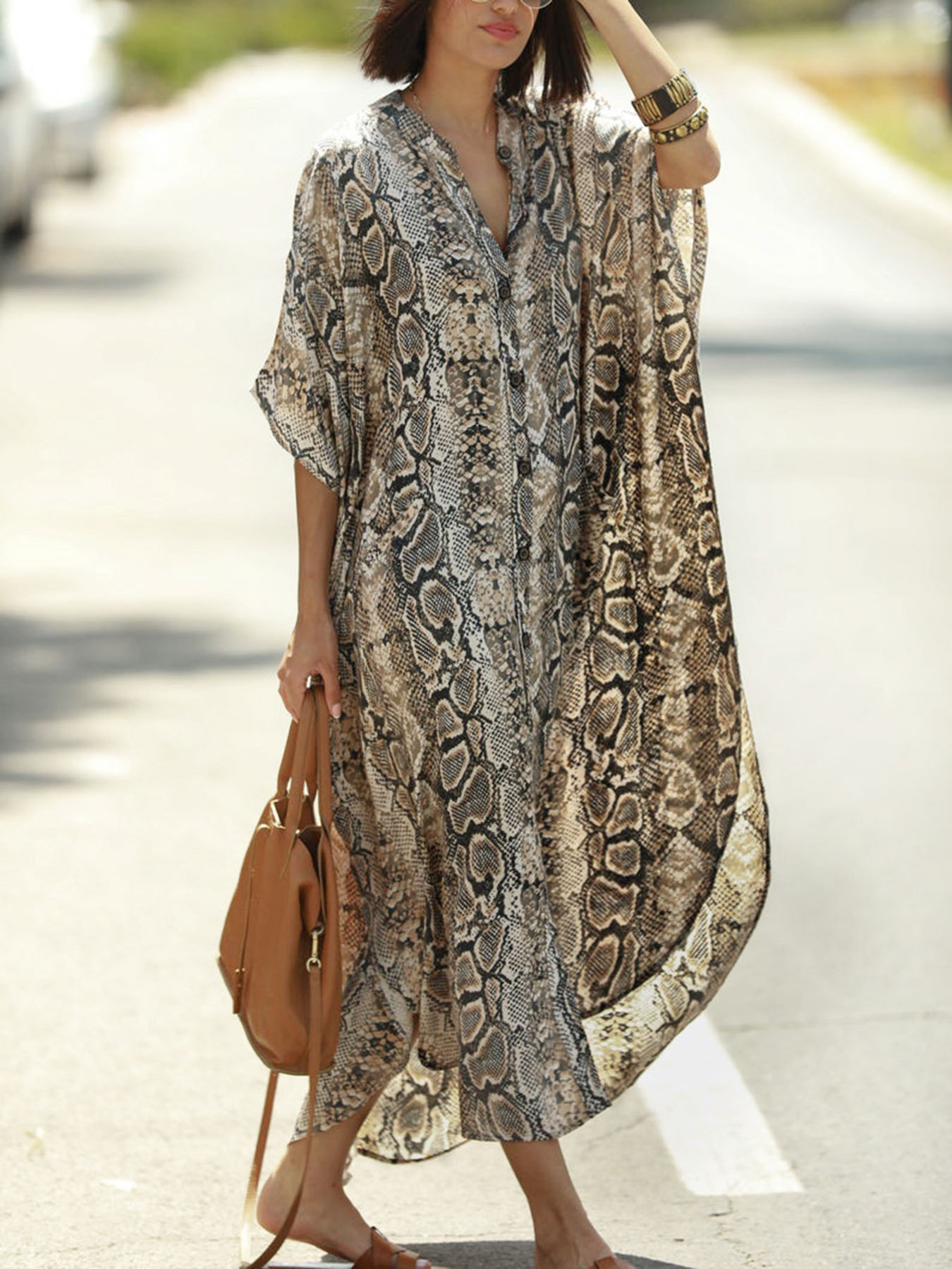 Strandjurk met Boheemse print  - Cover Up Kaftan recensie en prijs