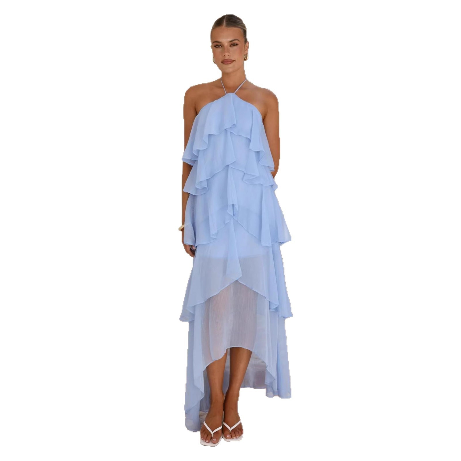 Elegante feestjurk van chiffon - Maxi Dress Halter recensie en prijs