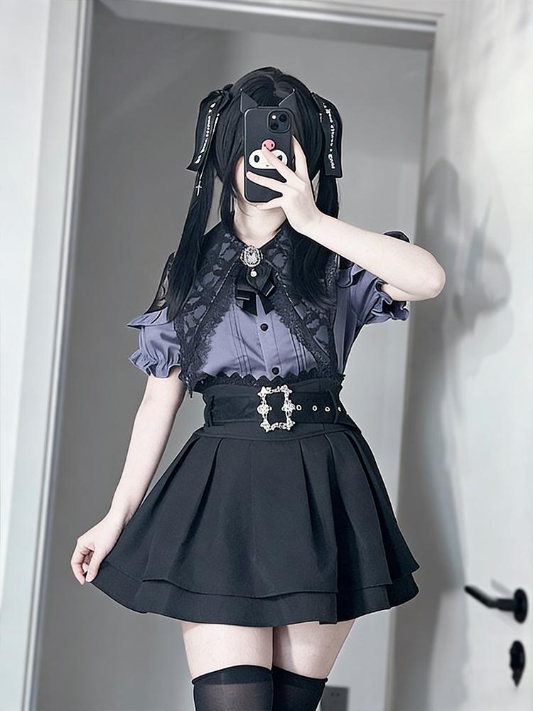 Gothic-stijl shirt met blote s - Blouse Off Shoulder recensie en prijs