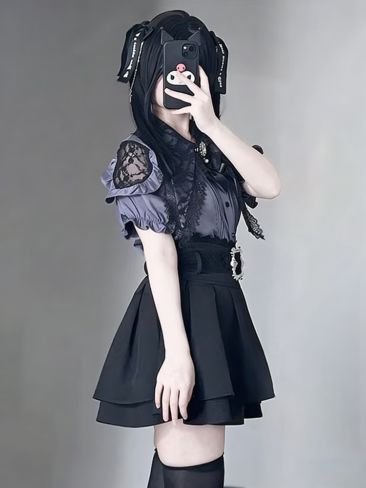 Gothic-stijl shirt met blote s - Blouse Off Shoulder recensie en prijs