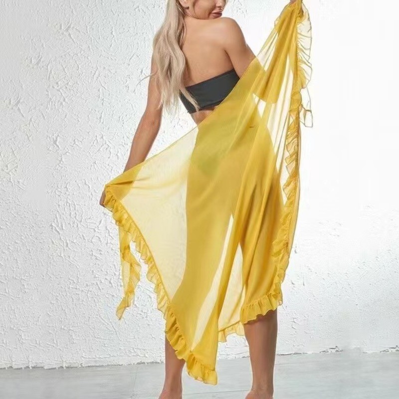 5 kleuren Ruche Sarong voor Vr - Cover Up Kaftan recensie en prijs