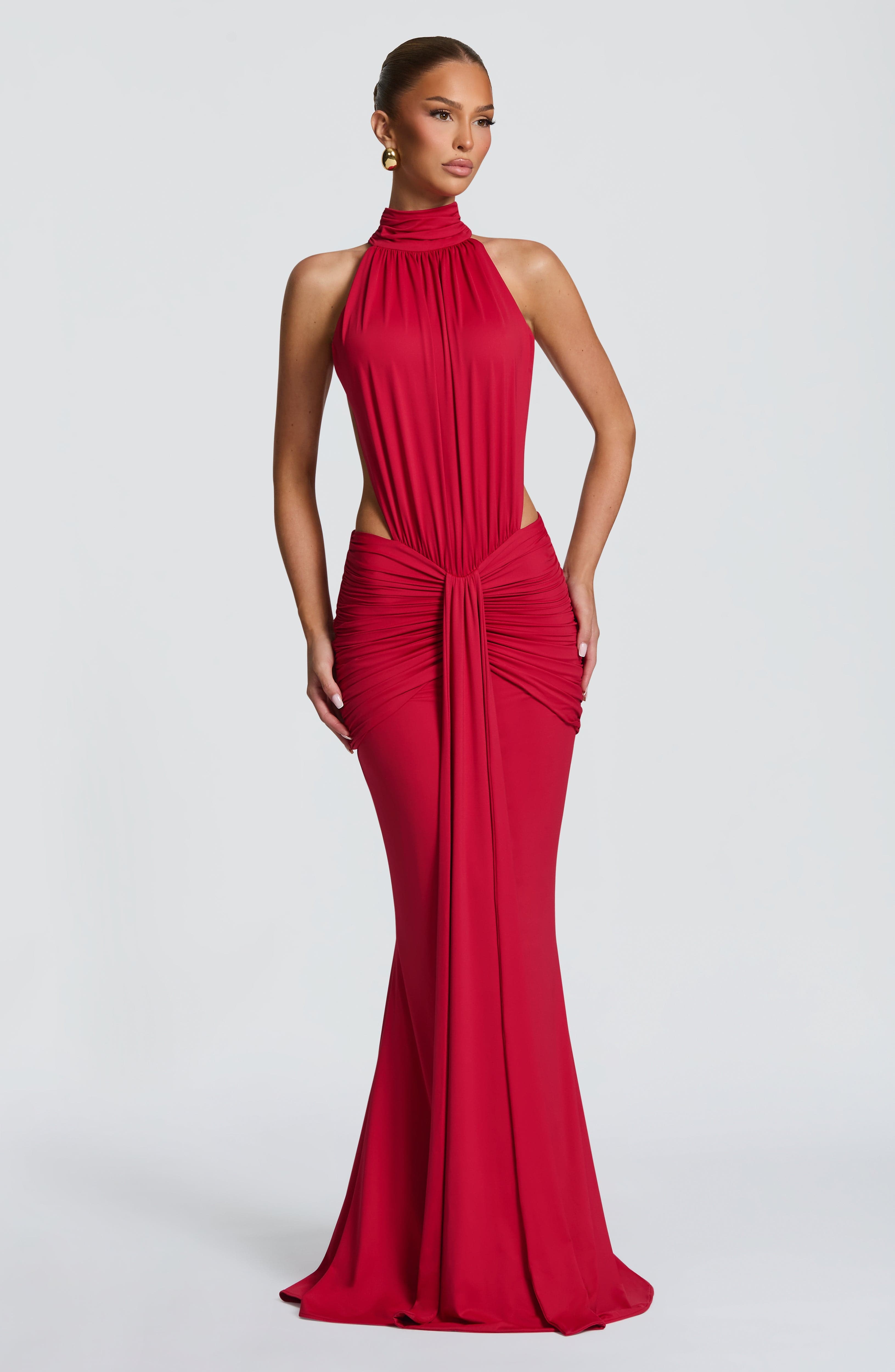 Halterjurk met hoge hals, uitg - Maxi Dress Halter recensie en prijs